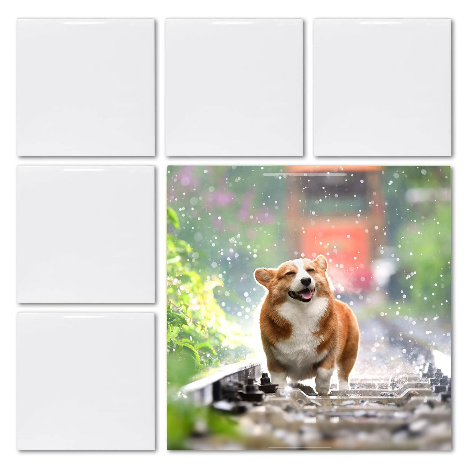 Ceramic Tile Blank - 20pcs 4.25