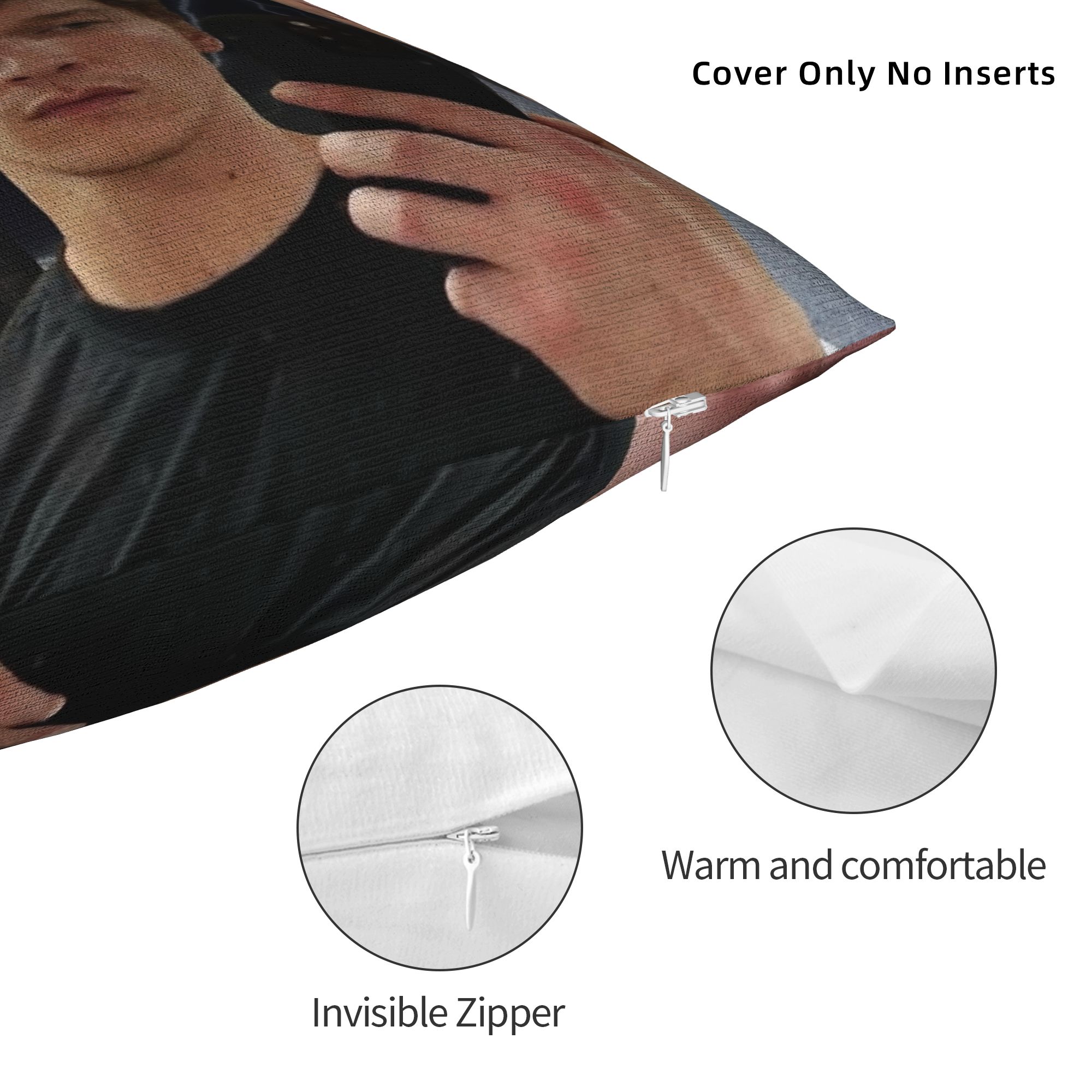Connor Storrie Heated Rivalry  - đánh giá và giá Pillow Cover Sublimation