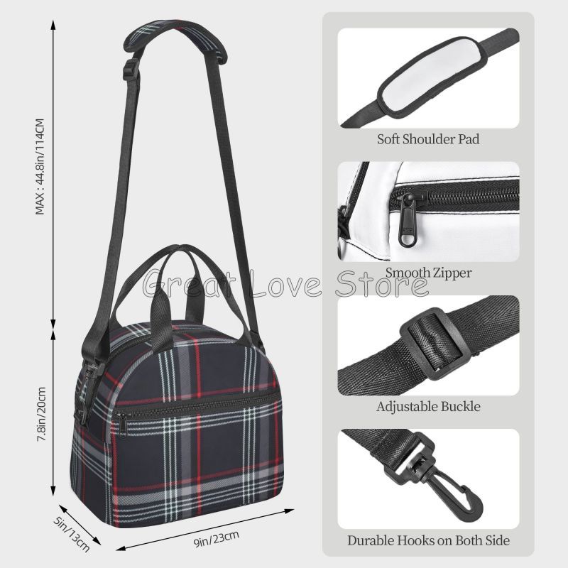 Custom GTI Tartan Insulated Lu - đánh giá và giá Tote Bag Sublimation