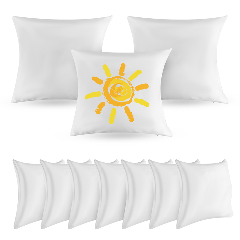 40X40 White Plain Sublimation  - đánh giá và giá Pillow Cover Sublimation