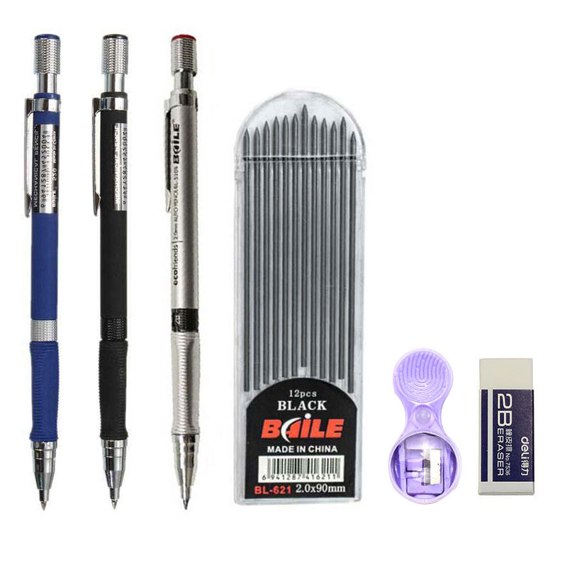 2.0mm Mechanical Pencil Set 2B - đánh giá và giá Staedtler Pencil Lumocolor