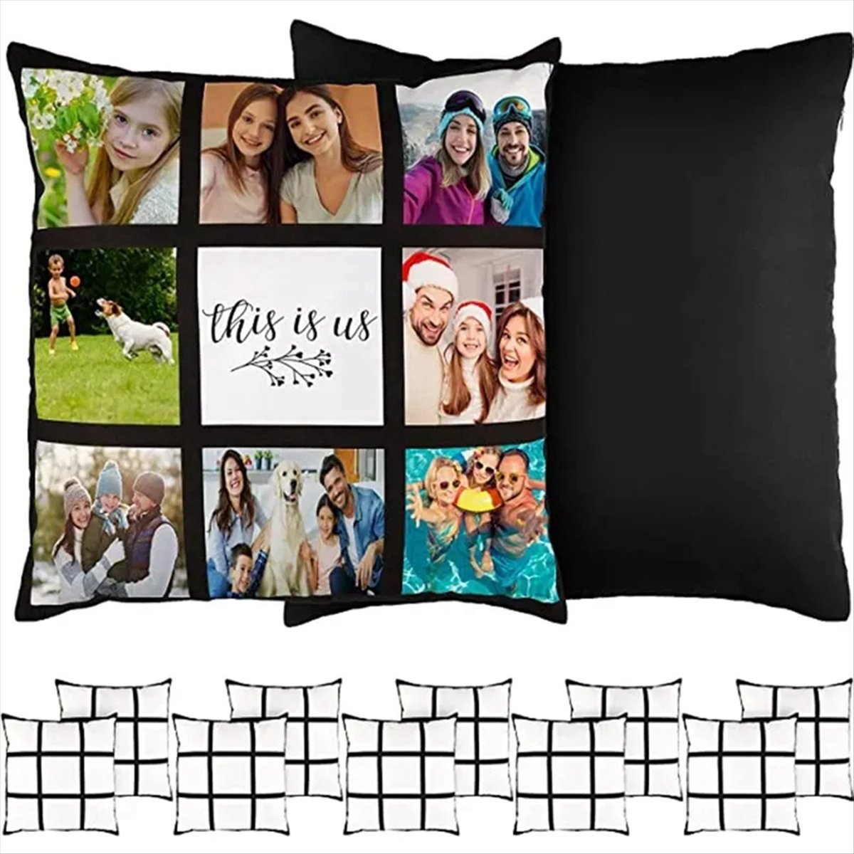 ABNH 6Pcs Sublimation Blank Pa - đánh giá và giá Pillow Cover Sublimation