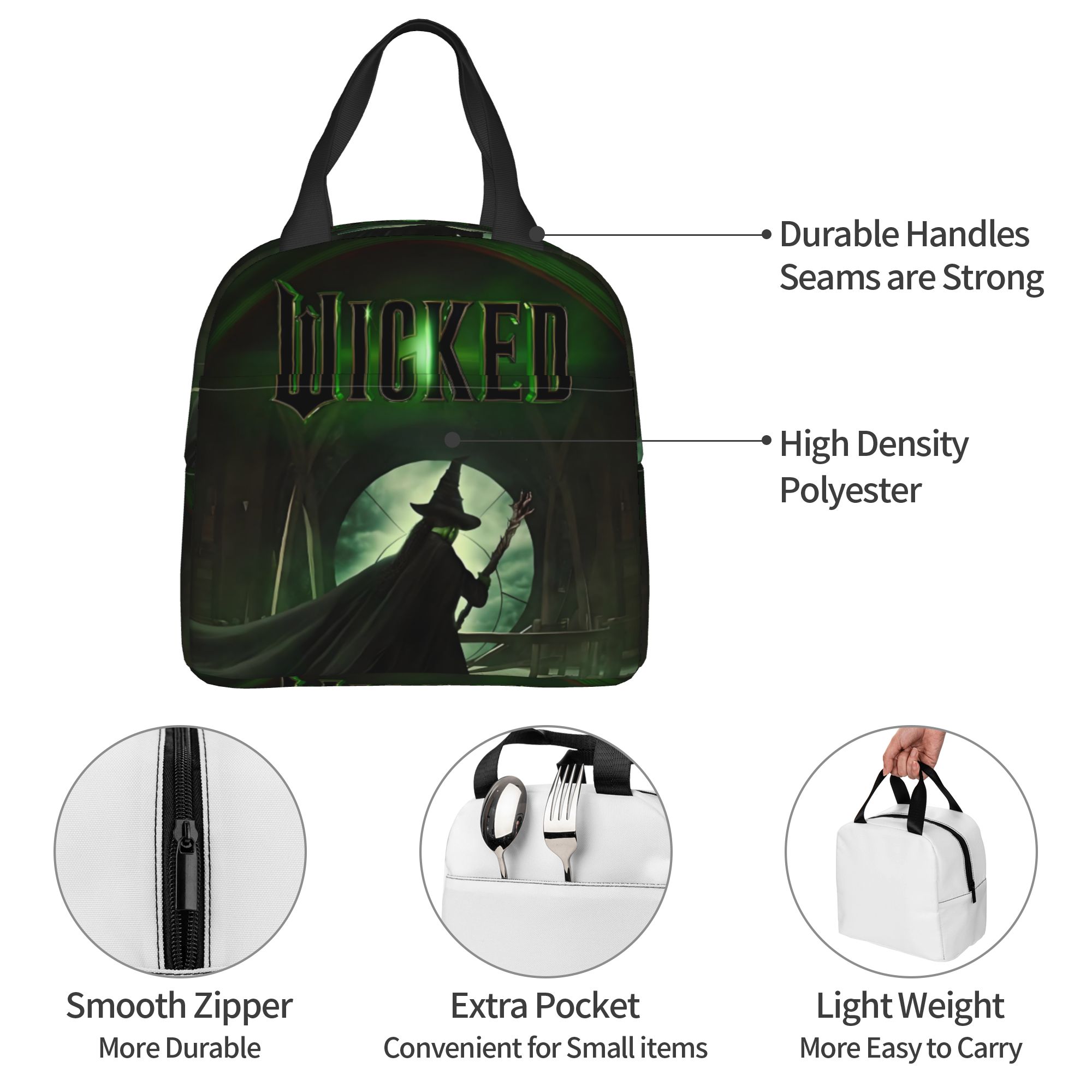W-Wickeds Insulated Lunch Tote - đánh giá và giá Tote Bag Sublimation
