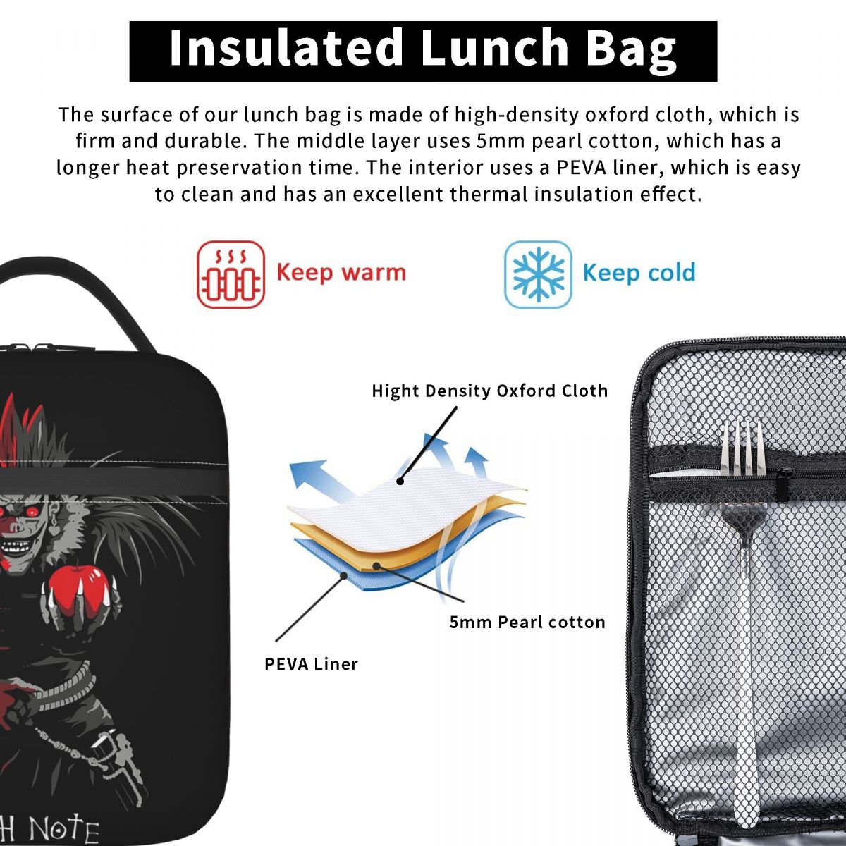 Anime Death Note L-Lawliet Ins - đánh giá và giá Tote Bag Sublimation