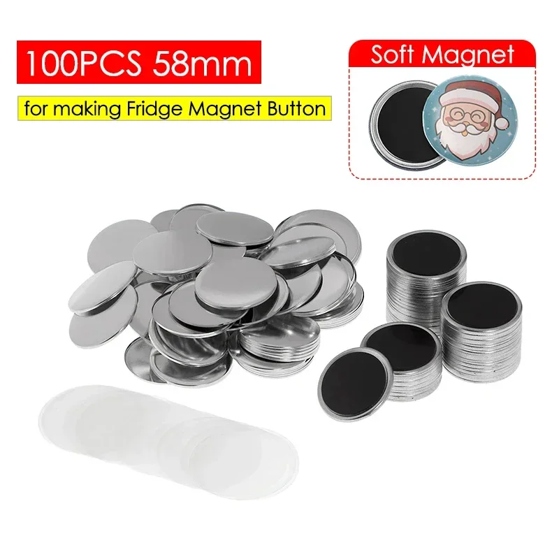 50/100PCS 25-75mm Magnet Refri - đánh giá và giá Button Badge Blank